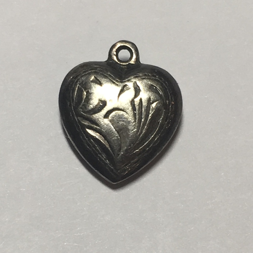 Sterling silver heart charm